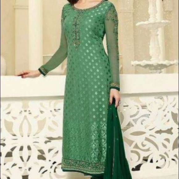 Designer salwar kameez 3pcs - Picture 2 of 3